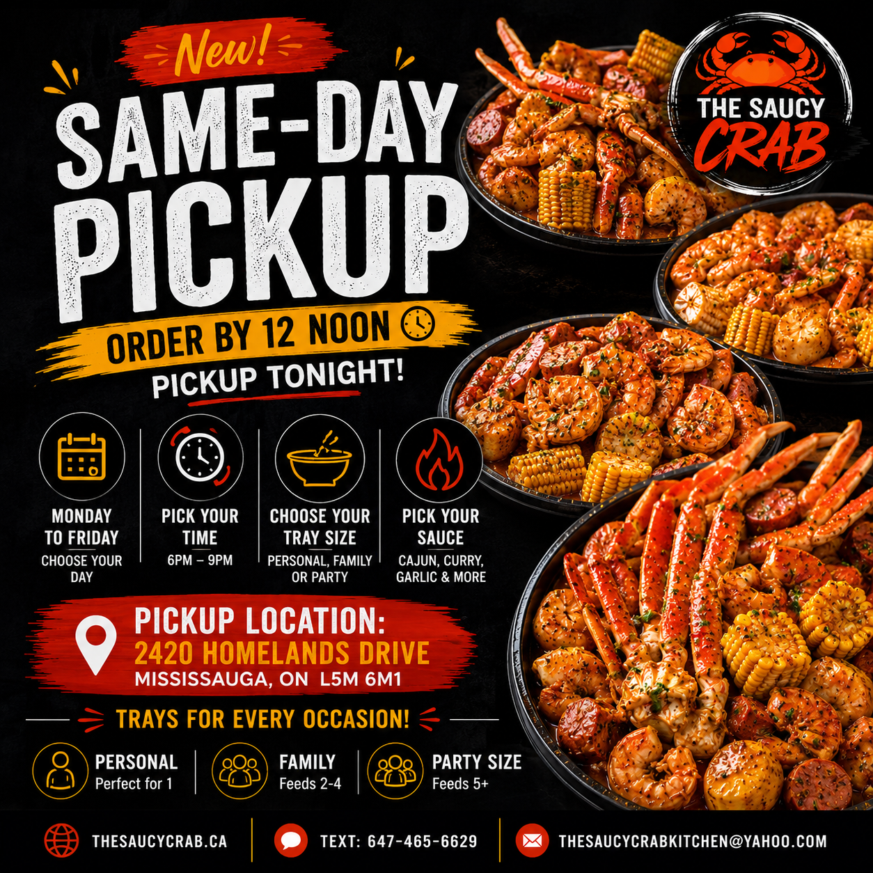 Same Day Pick Up Weekends Only
