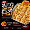 Saucy's Shrimp Stuffed Shells
